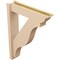 Ekena Millwork 6-in W x 26-in D x 34-in H Funston Trad Rough Cedar Woodgrain TimberThane Outlooker, Primed Tan OUTUR060X26X34FST04RCPR - alternate 6
